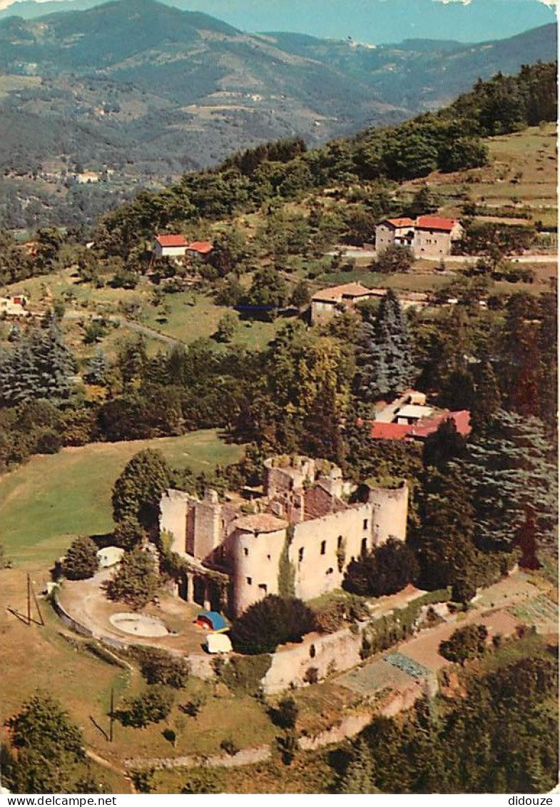 07 - Le Cheylard - Le Château De La Chèze, Dans Son Cadre De Montagnes - Vue Aérienne - CPM - Voir Scans Recto-Verso - Le Cheylard