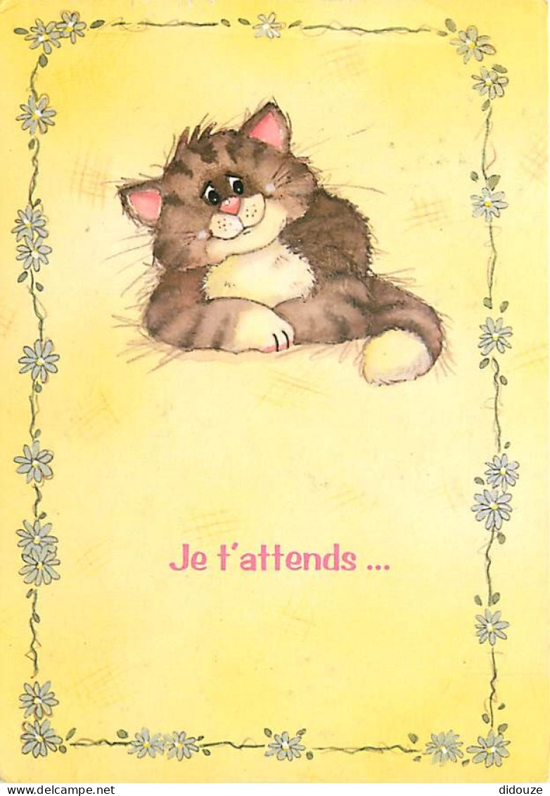 Animaux - Chats - Dessin - Illustration - CPM - Voir Scans Recto-Verso - Chats