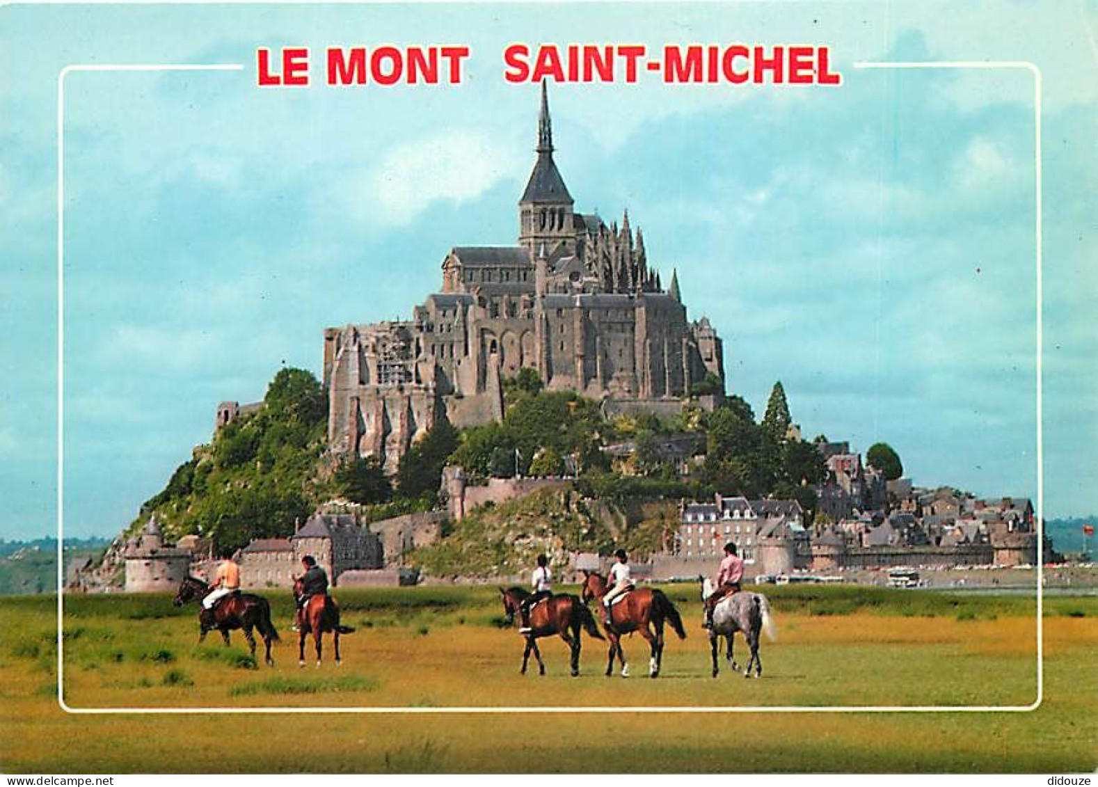 Animaux - Chevaux - Le Mont Saint Michel - Promenade équestre - Carte Neuve - CPM - Voir Scans Recto-Verso - Chevaux