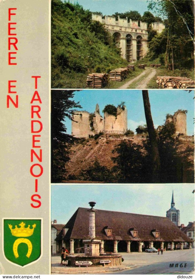 02 - Fère En Tardenois - Multivues - Blasons - CPM - Etat Pli Visible - Voir Scans Recto-Verso - Fere En Tardenois