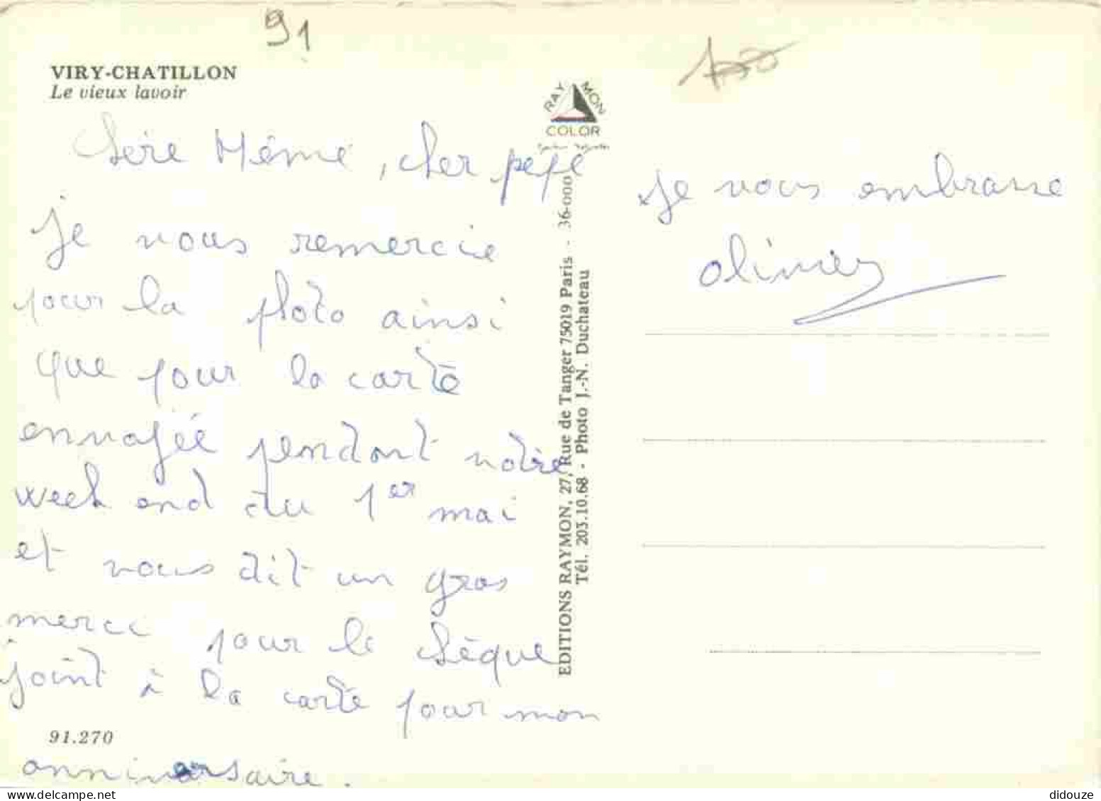 91 - Viry-Chatillon - Le Vieux Lavoir - CPM - Voir Scans Recto-Verso - Viry-Châtillon