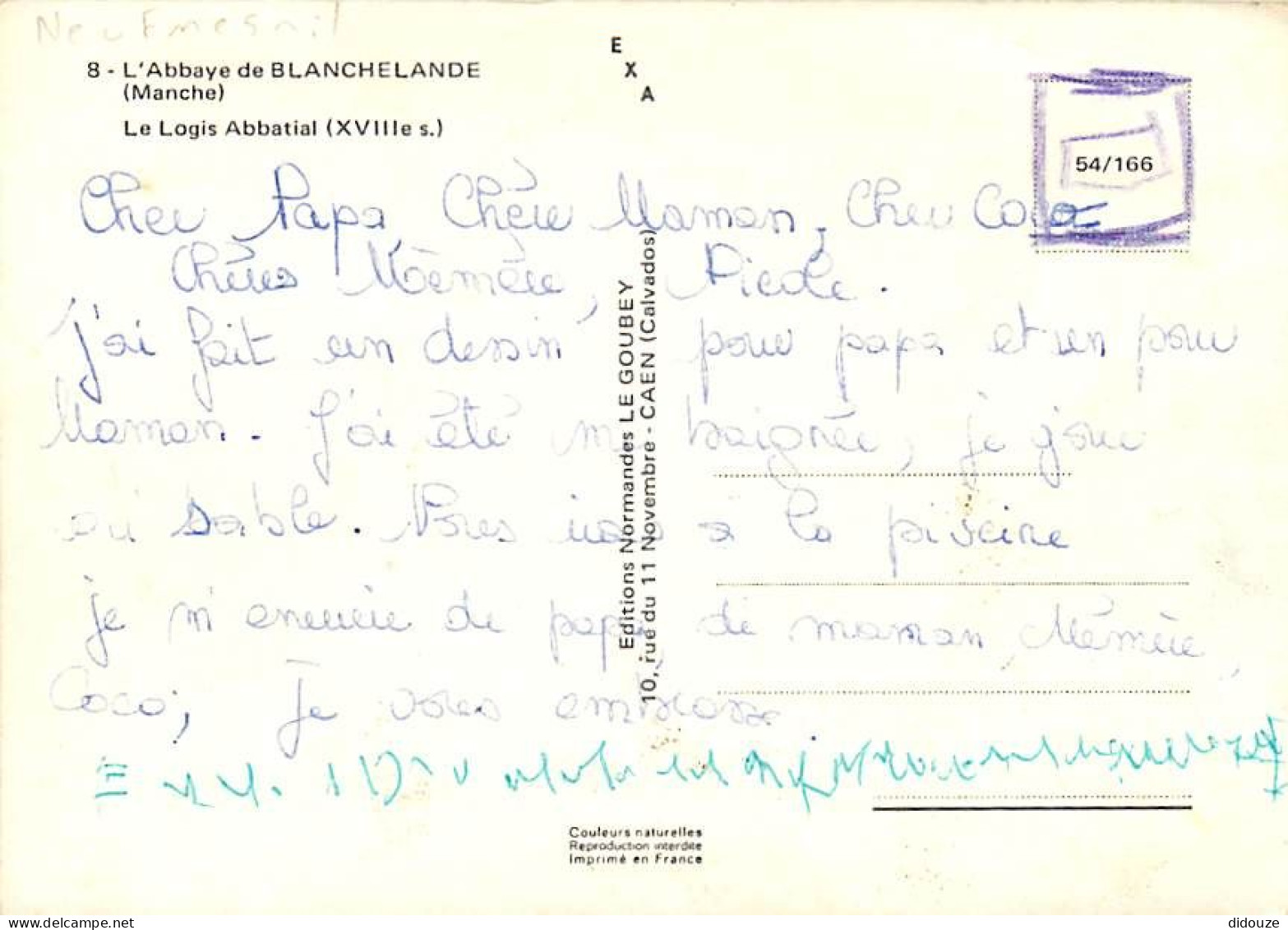 50 - Neufmesnil - Abbaye De Blanchelande - Le Logis Abbatial - CPM - Voir Scans Recto-Verso - Andere & Zonder Classificatie