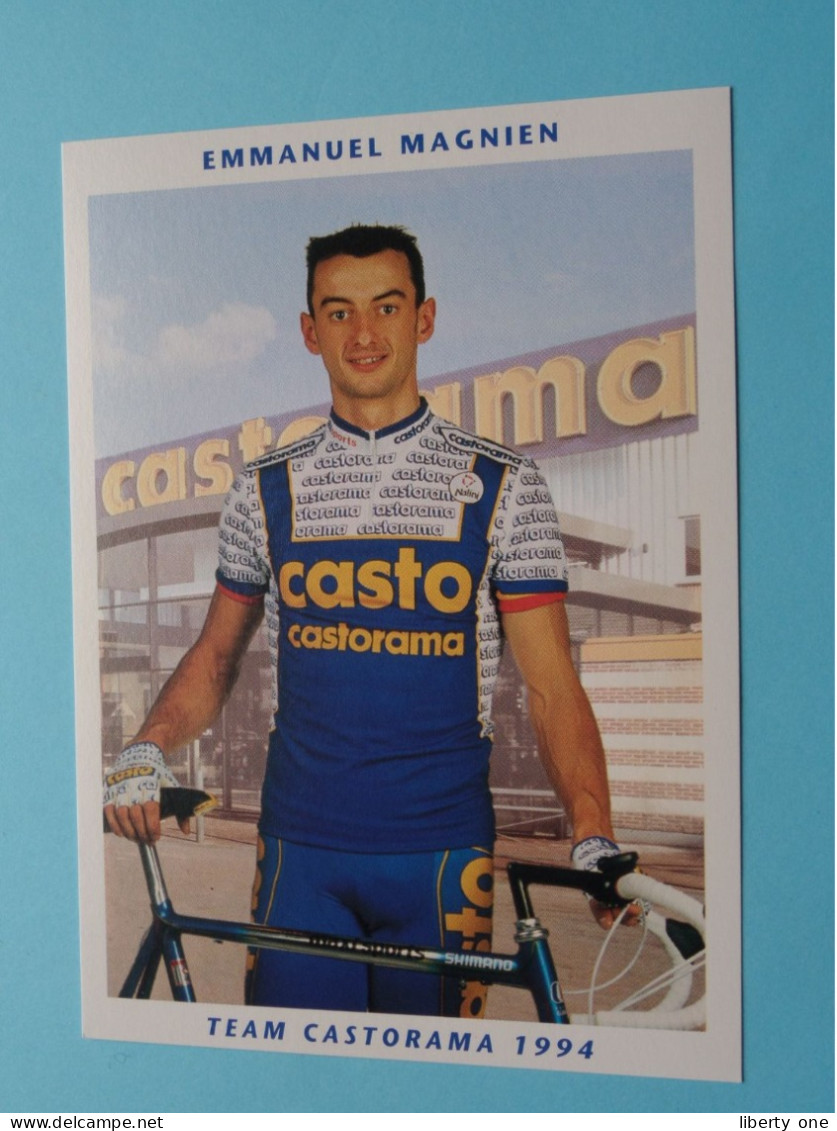 Emmanuel MAGNIEN > Team CASTORAMA 1994 ( Zie / Voir SCANS ) Nieuw ! - Wielrennen