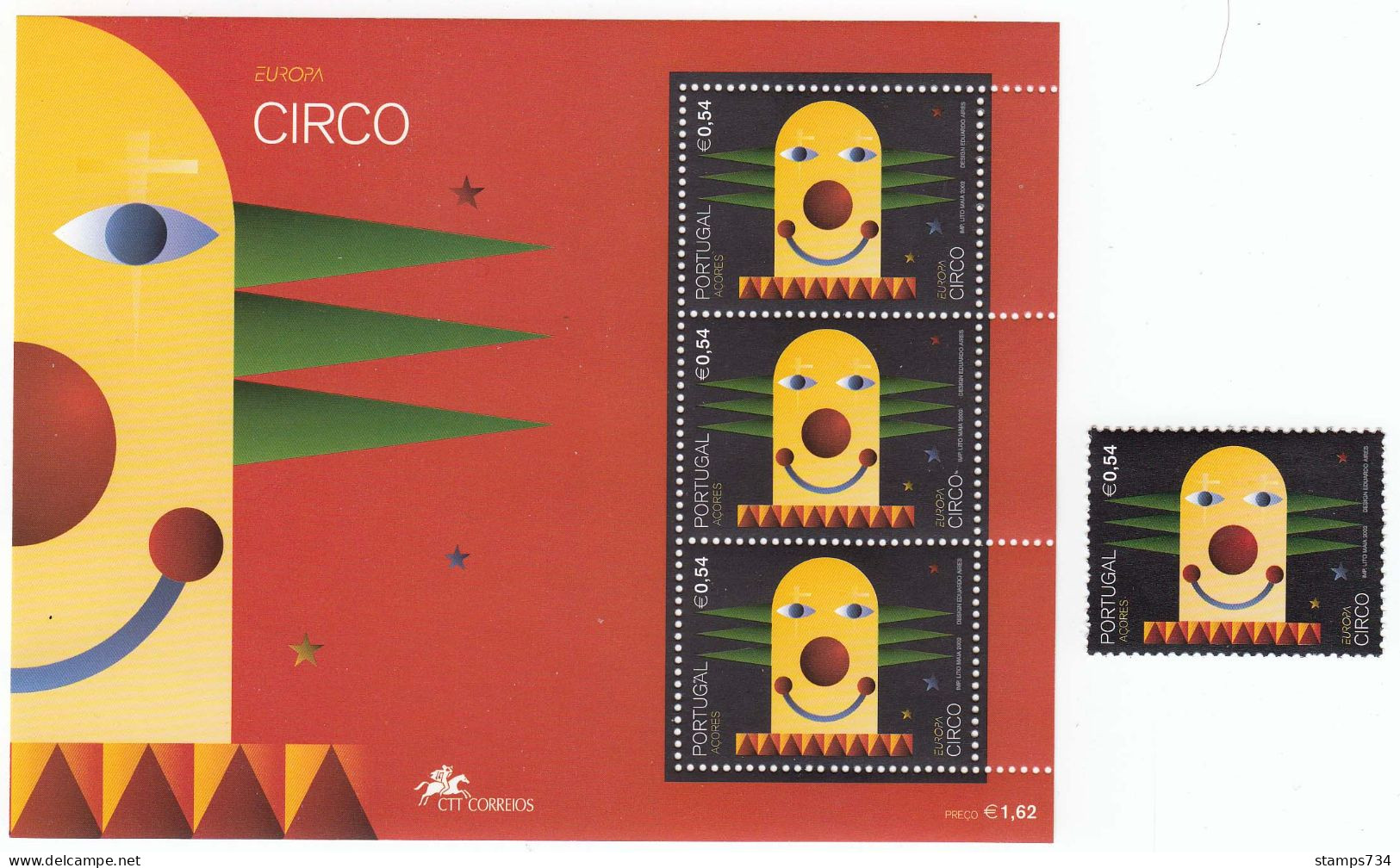 Acores 2002 - EUROPA: Cirque, Mi-Nr. 483+Block 23, MNH** - Azores