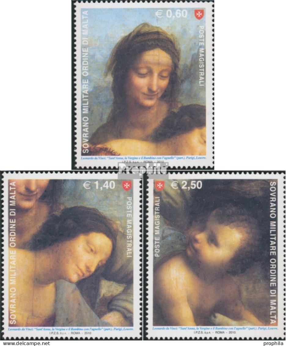 Malteserorden (SMOM) 1130-1132 (kompl.Ausg.) Postfrisch 2010 Leonardo Da Vinci - Malta (...-1964)