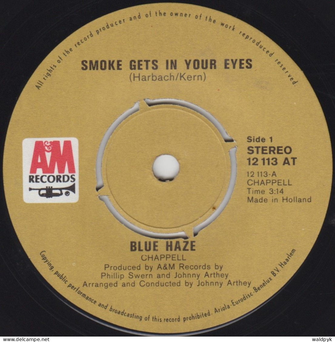 BLUE HAZE - Smoke Gets In Your Eyes - Andere - Engelstalig