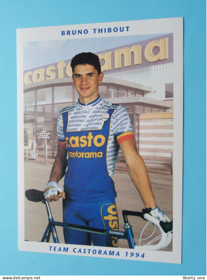 Bruno THIBOUT > Team CASTORAMA 1994 ( Zie / Voir SCANS ) Nieuw ! - Cyclisme