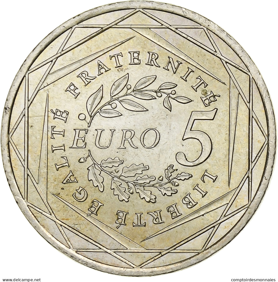 France, 5 Euro, Semeuse, 2008, Argent, SUP+, KM:1534 - France