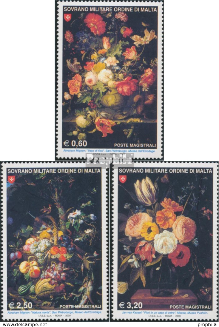 Malteserorden (SMOM) 1112-1114 (kompl.Ausg.) Postfrisch 2009 Stilleben - Malte (...-1964)