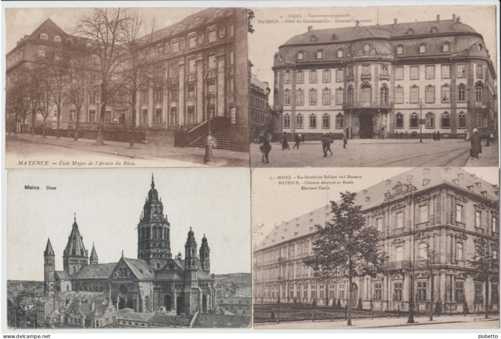 4 CARTOLINE DI MAGONZA / MAINZ / MAYENCE - Rheinland-Pfalz - FORMATO PICCOLO - Mainz