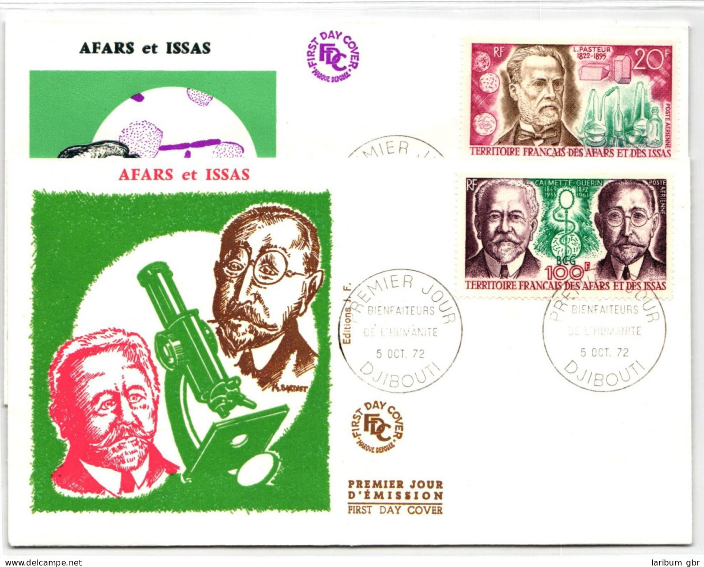 Afars Und Issa 72-73 Als Ersttagsbrief #NK331 - Djibouti (1977-...)