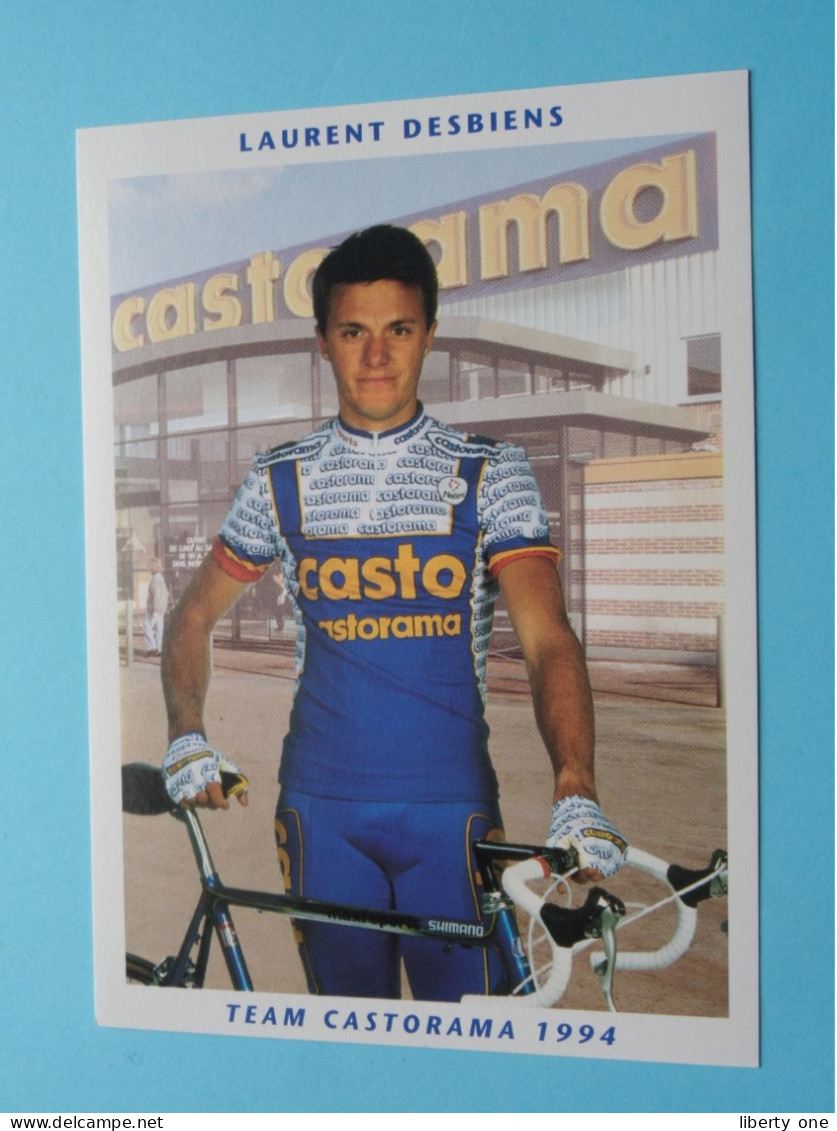 Laurent DESBIENS > Team CASTORAMA 1994 ( Zie / Voir SCANS ) Nieuw ! - Wielrennen