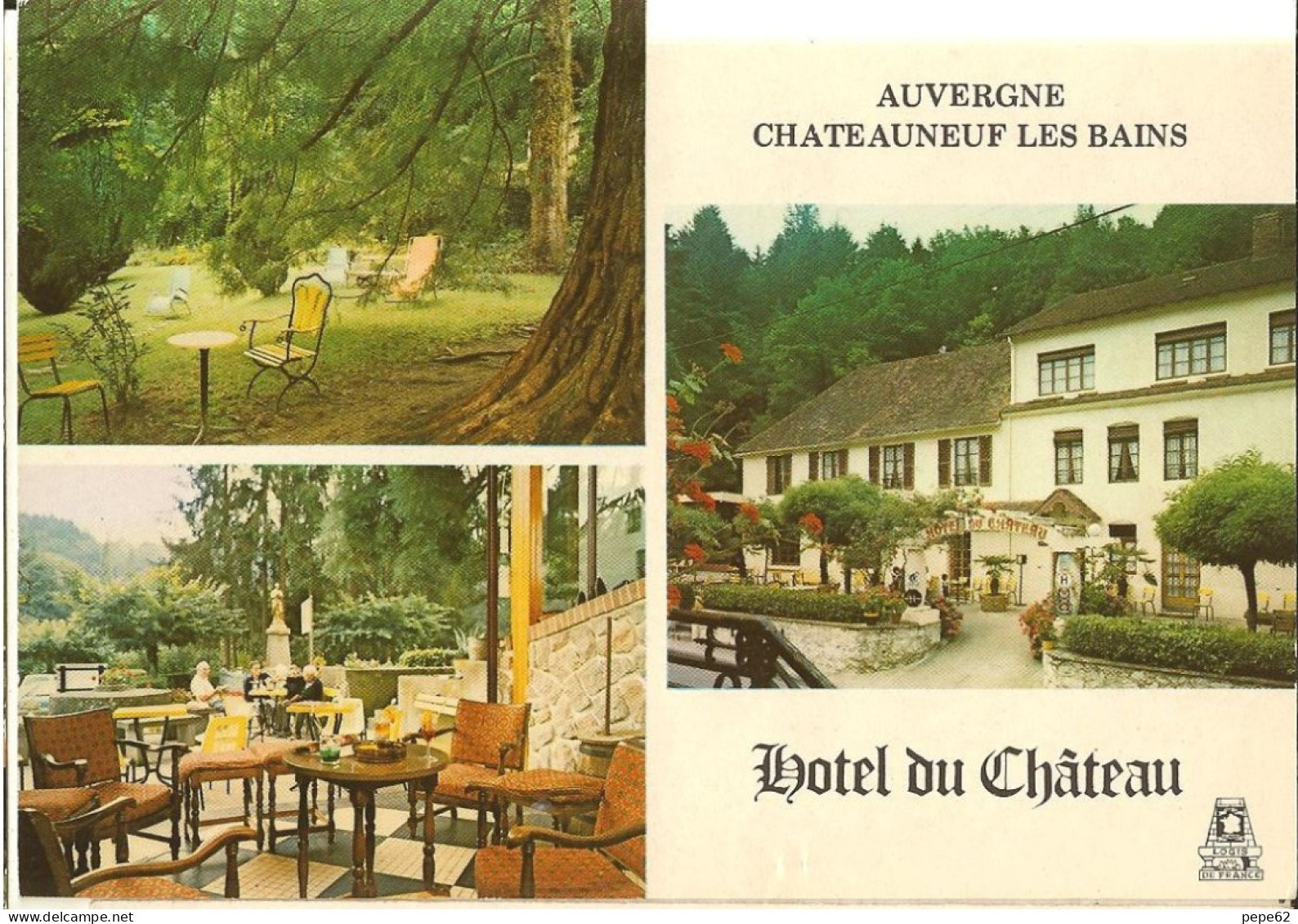 Chateauneuf Les Bains-hotel Du Chateau- Restaurant-cpm - Otros & Sin Clasificación