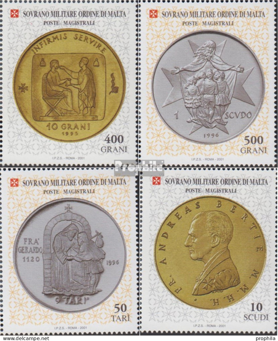 Malteserorden (SMOM) Kat-Nr.: 757-760 (kompl.Ausg.) Postfrisch 2001 Münzen - Malta (Orden Von)