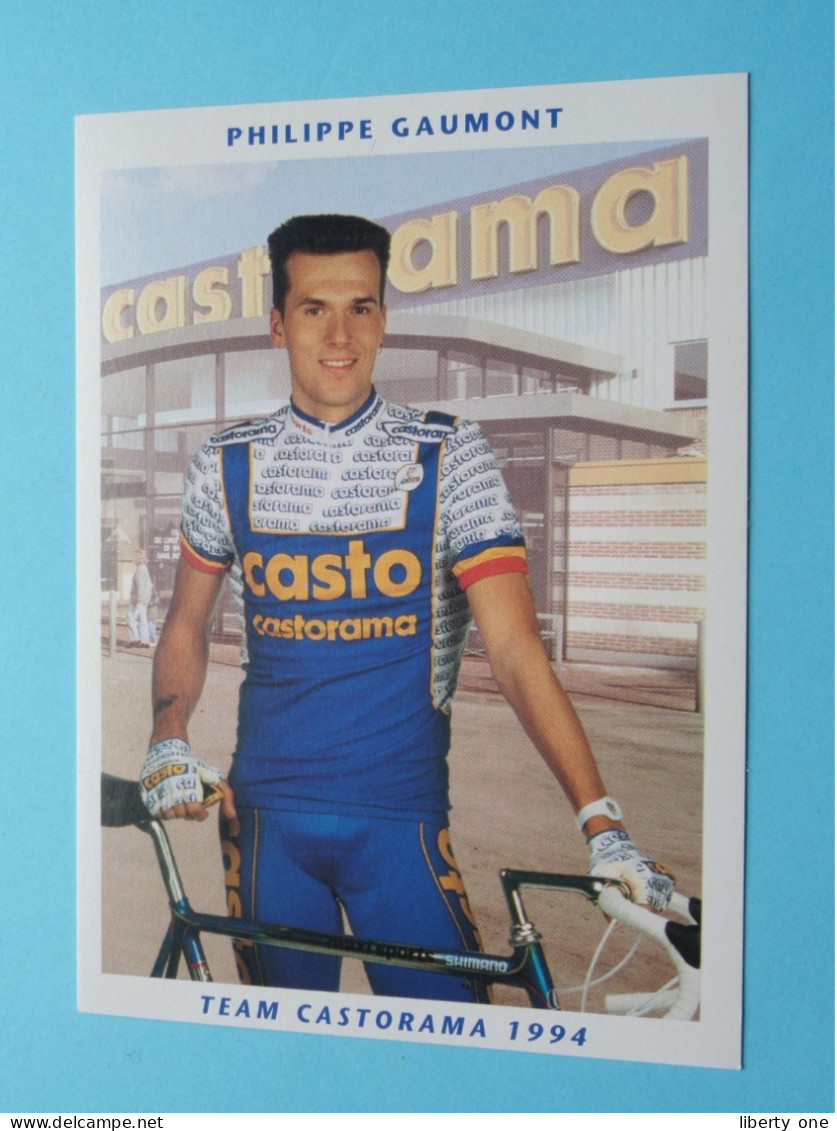 Philippe GAUMONT > Team CASTORAMA 1994 ( Zie / Voir SCANS ) Nieuw ! - Wielrennen