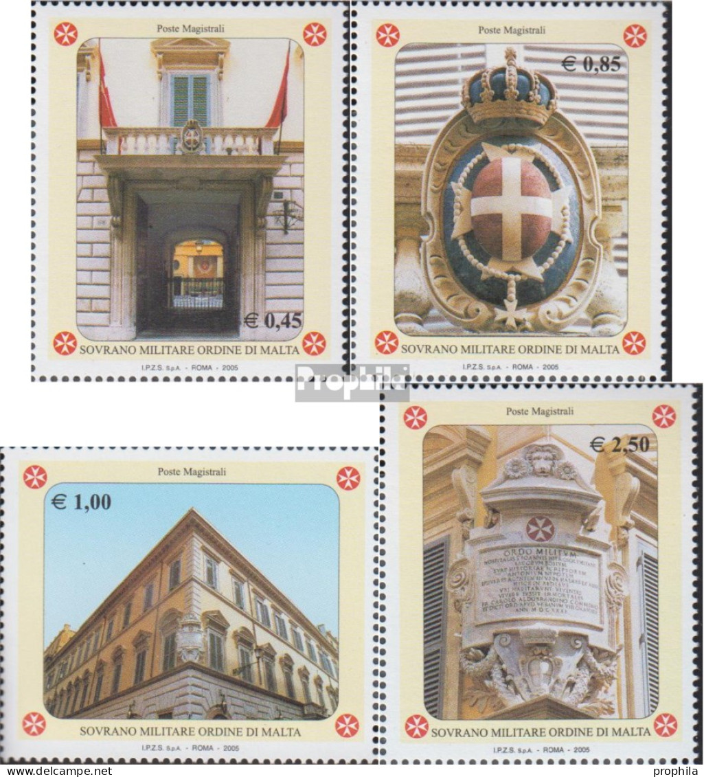 Malteserorden (SMOM) Kat-Nr.: 935-938 (kompl.Ausg.) Postfrisch 2005 Palazzo Magistrale - Malta (Orde Van)