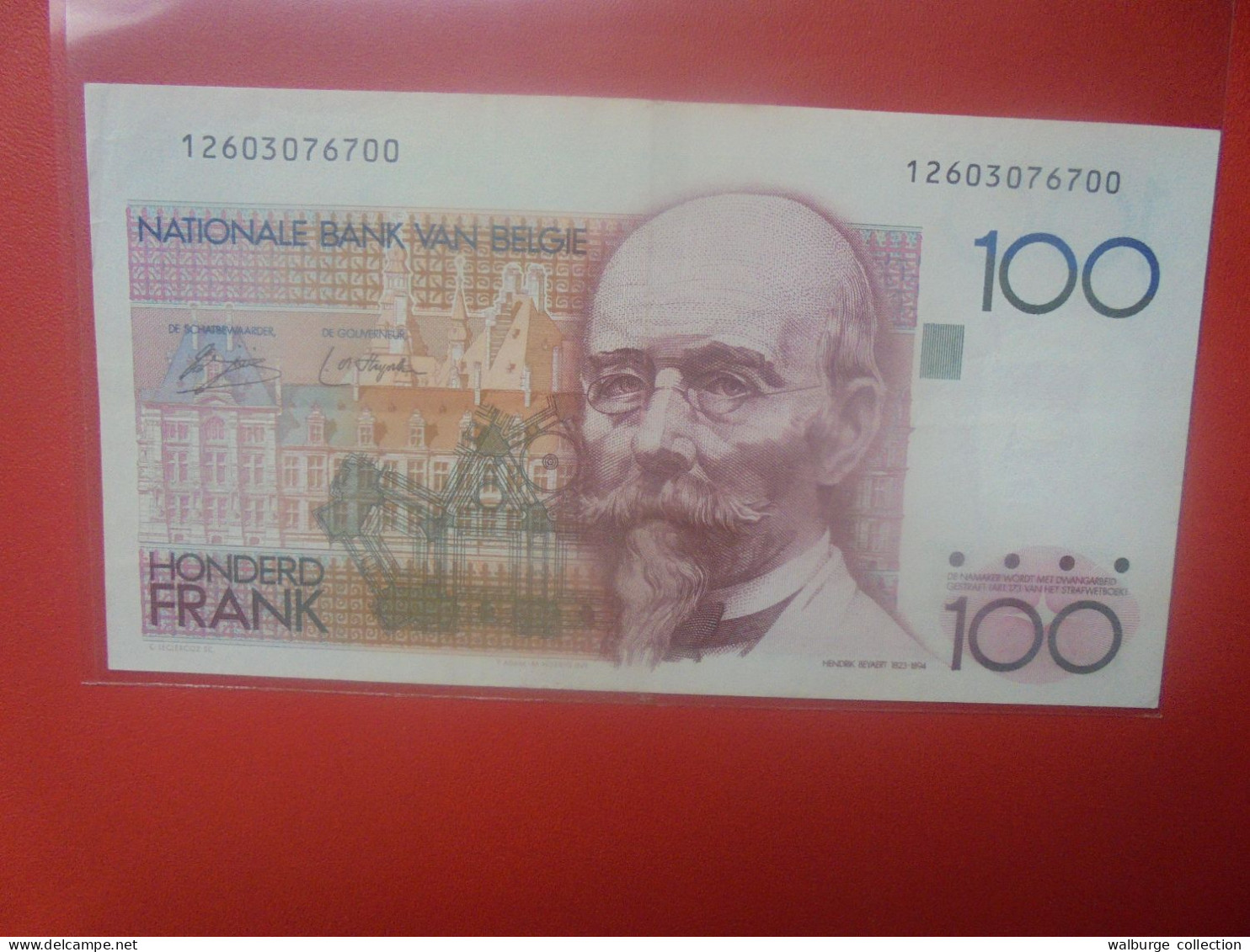 BELGIQUE 100 FRANCS 1978-1981 SANS SIGNATURE AU REVERS MORIN N°68 Circuler (B.18) - 100 Francos