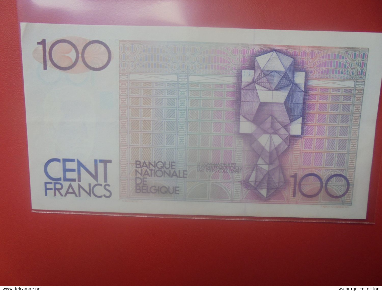 BELGIQUE 100 FRANCS 1978-1981 SANS SIGNATURE AU REVERS MORIN N°68 Circuler (B.18) - 100 Francos