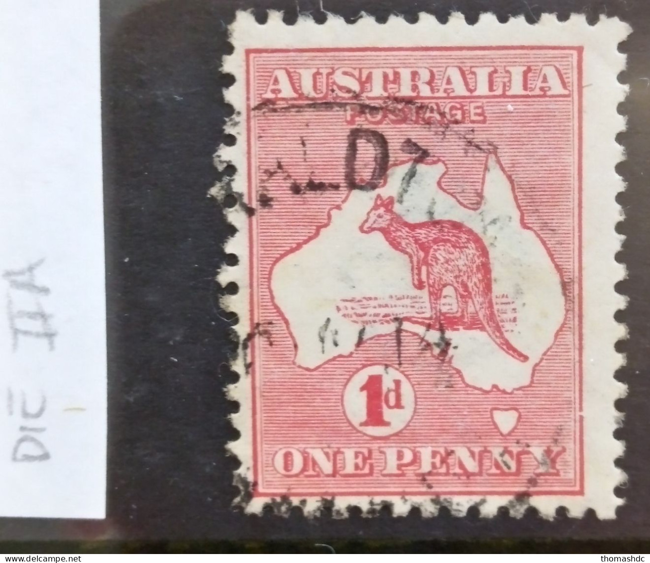 1913 1d Red 1st Wmk Die IIA SG 2e BW 4(g)m - Usados