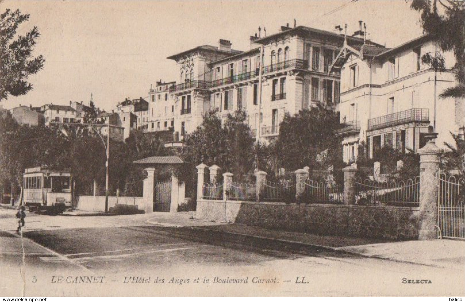 06110 - Le Cannet, L'Hôtel Des Anges Et Le Boulevard Carnot - Tramway - Le Cannet