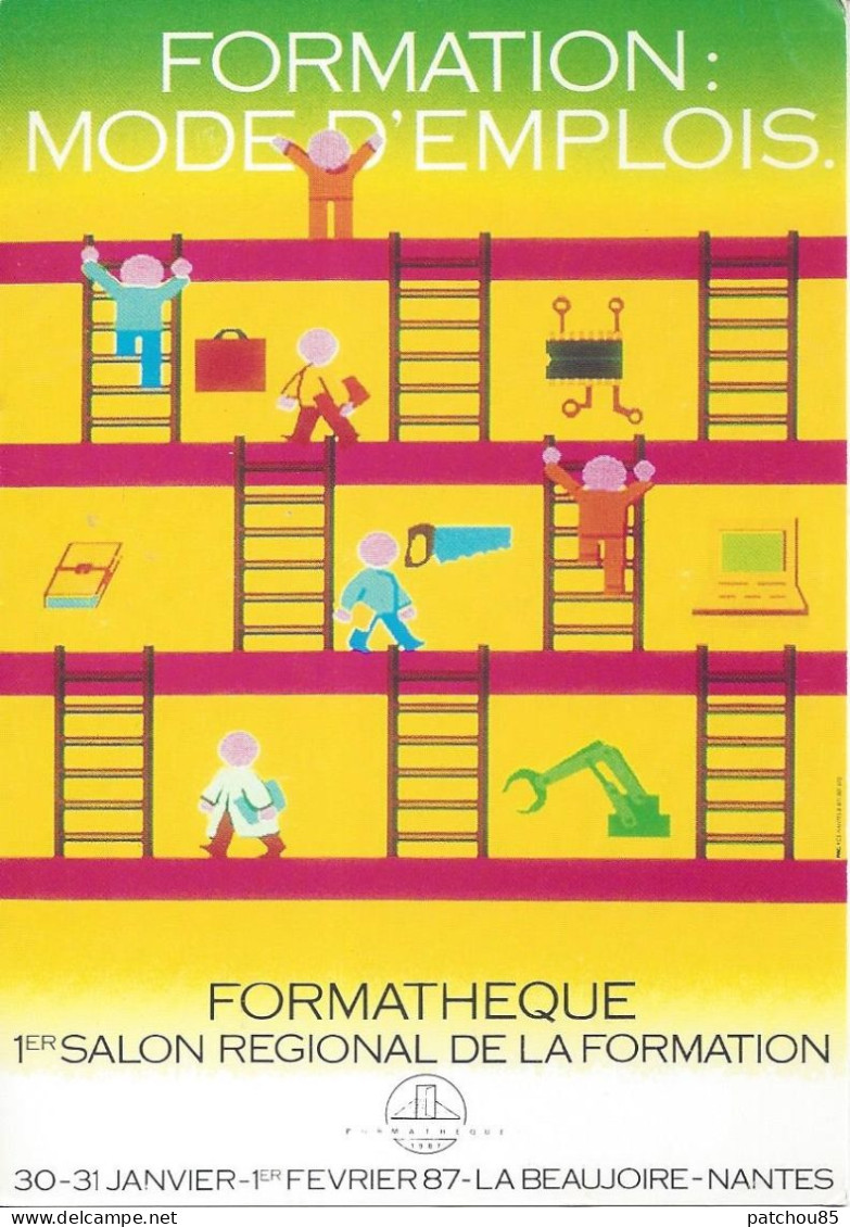 CP  Formathèque 1° Salon Régional De La Formation La Beaujoire - Nantes - Publicité