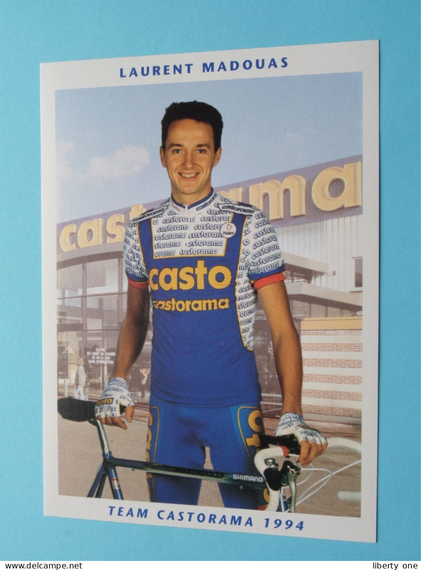 Laurent MADOUAS > Team CASTORAMA 1994 ( Zie / Voir SCANS ) Nieuw ! - Wielrennen