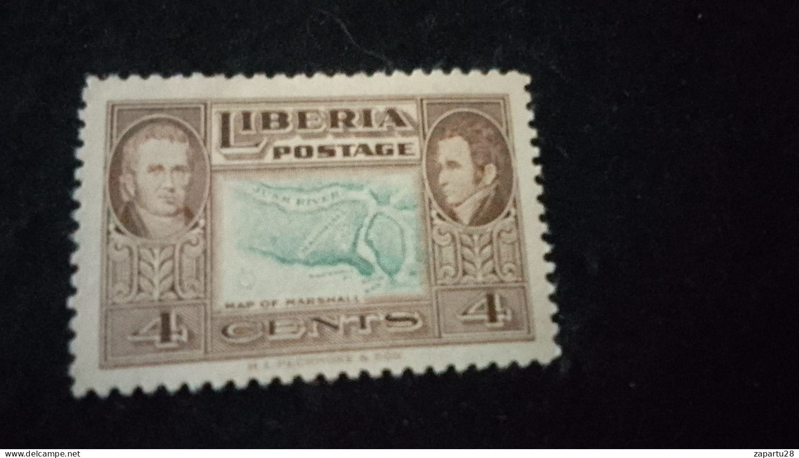 LİBERYA--1945-55   4C      DAMGAsız - Liberia