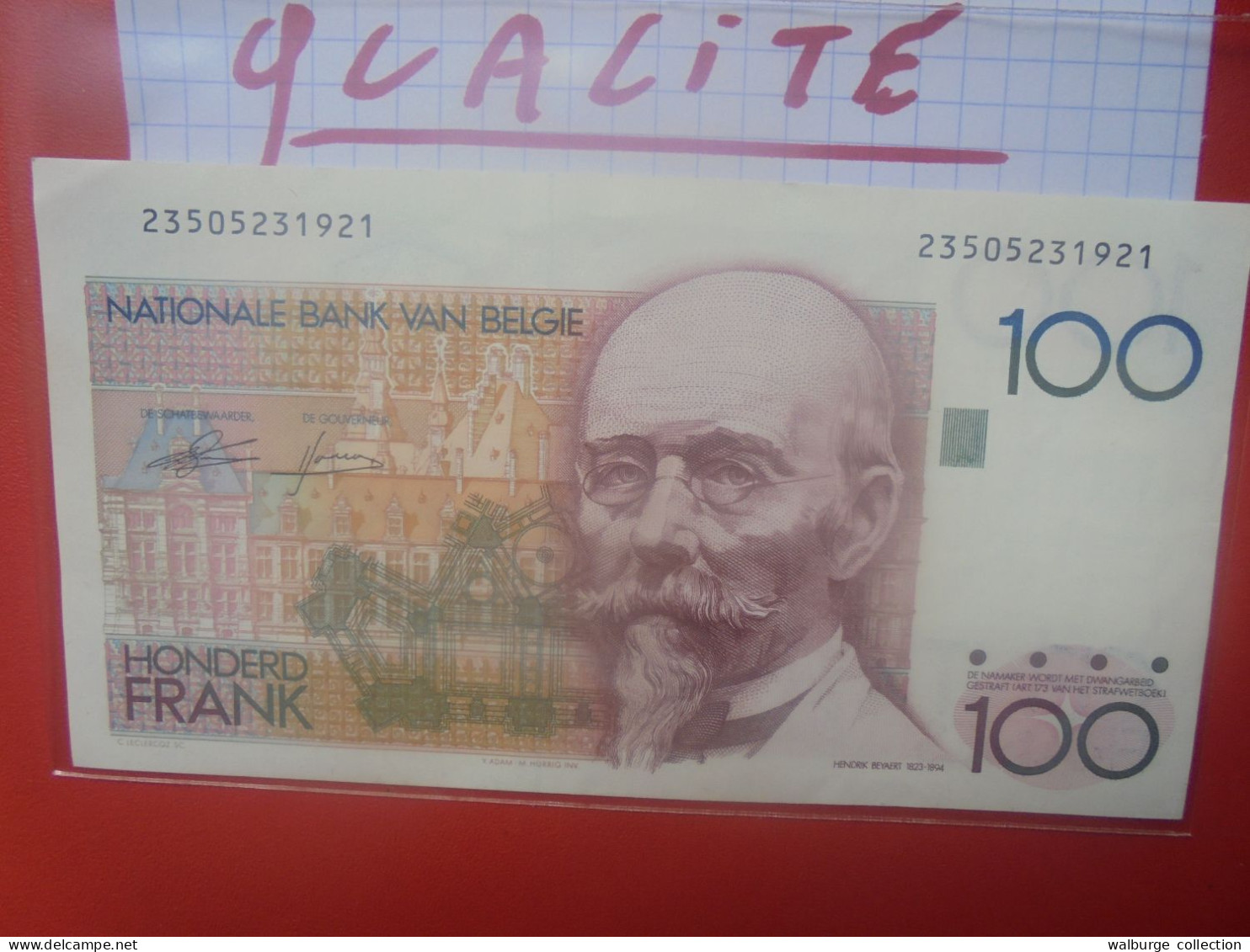 BELGIQUE 100 Francs 1982-94 Peu Circuler Presque Neuf (B.18) - 100 Franchi