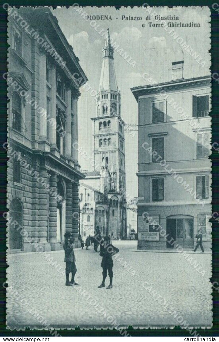 Modena Città Palazzo Di Giustizia Torre Ghirlandina Cartolina RB8830 - Modena