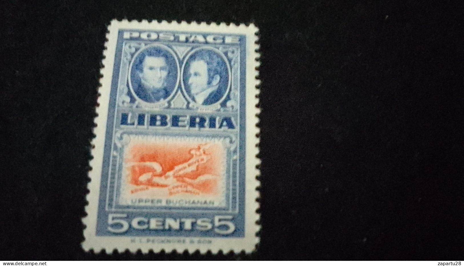 LİBERYA--1945-55   5C      DAMGAsız - Liberia