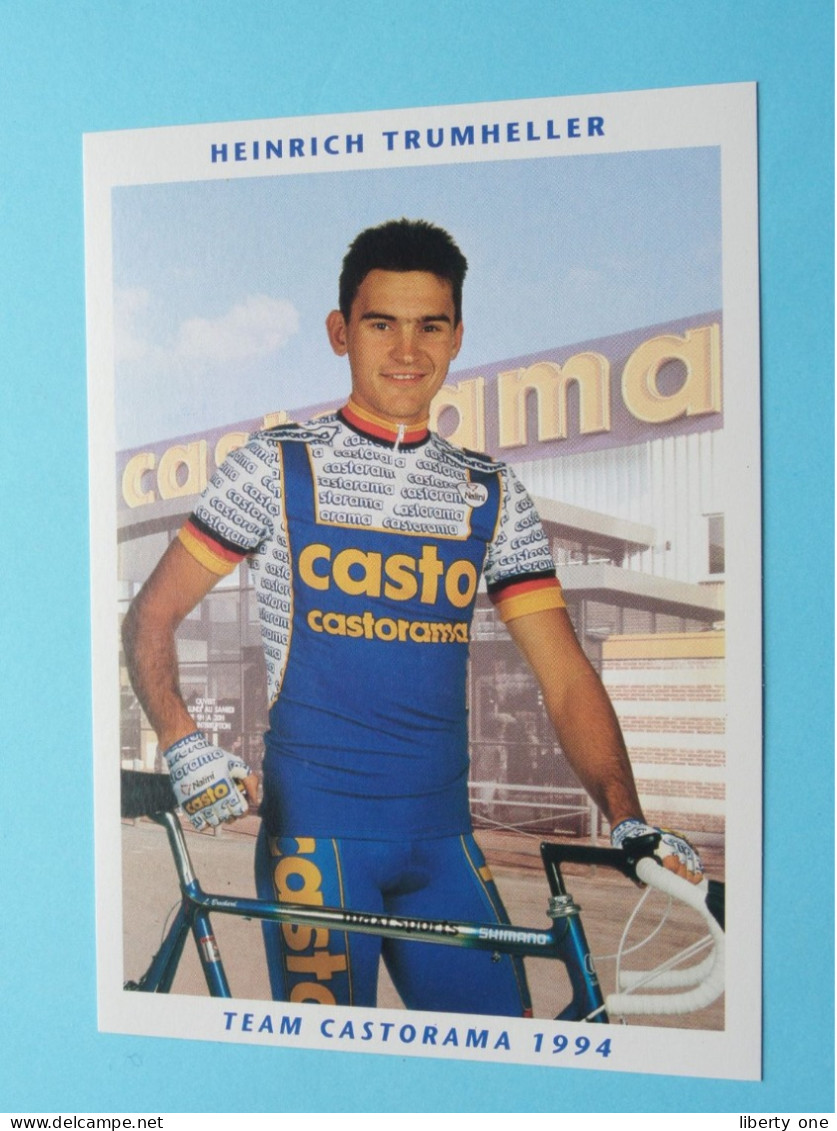 Heinrich TRUMHELLER > Team CASTORAMA 1994 ( Zie / Voir SCANS ) Nieuw ! - Ciclismo