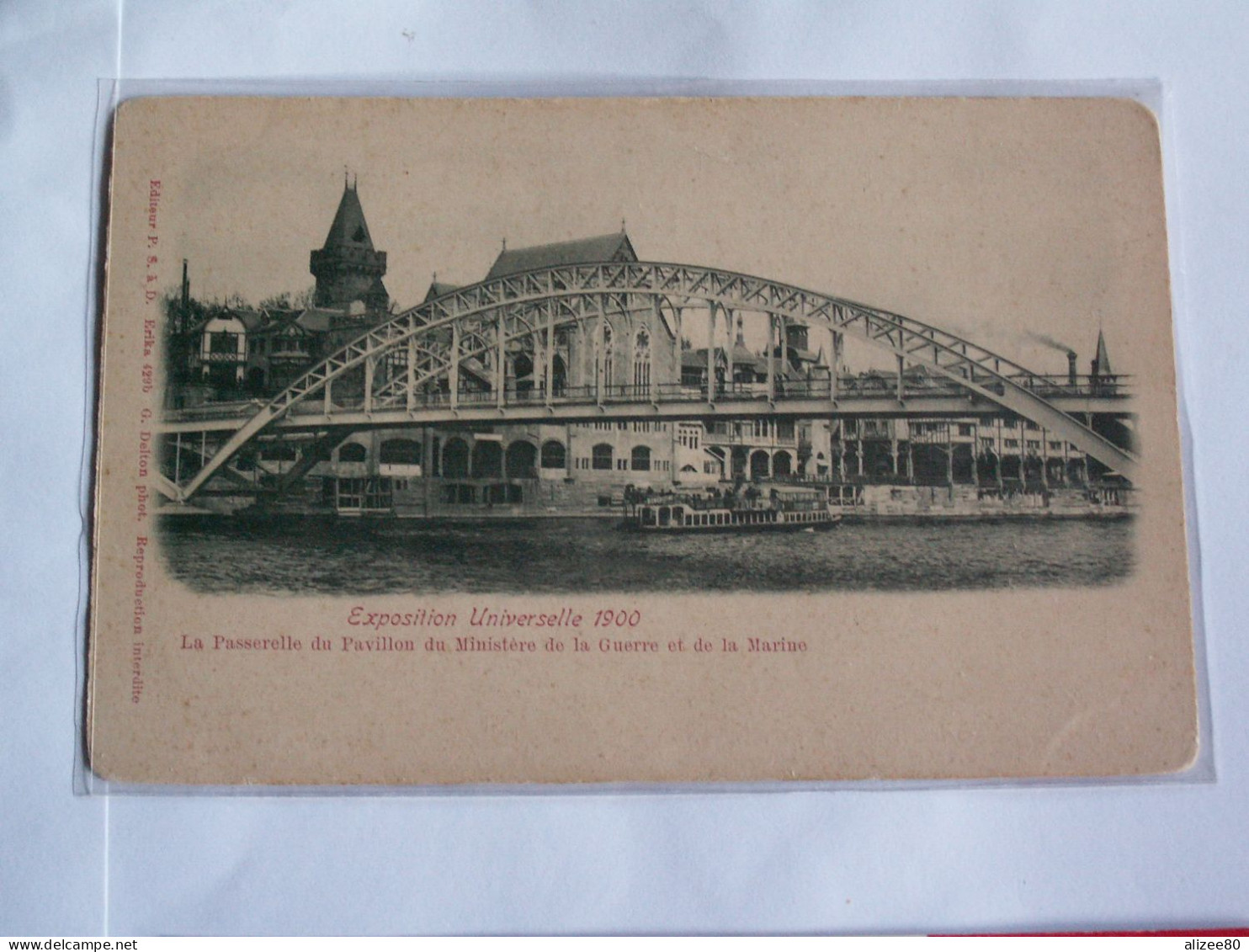 CPA    EXPOSITION DE  PARIS  //   PASSERELLE  DU  PAVILLON  MARITIME-  Précurseur - Ausstellungen