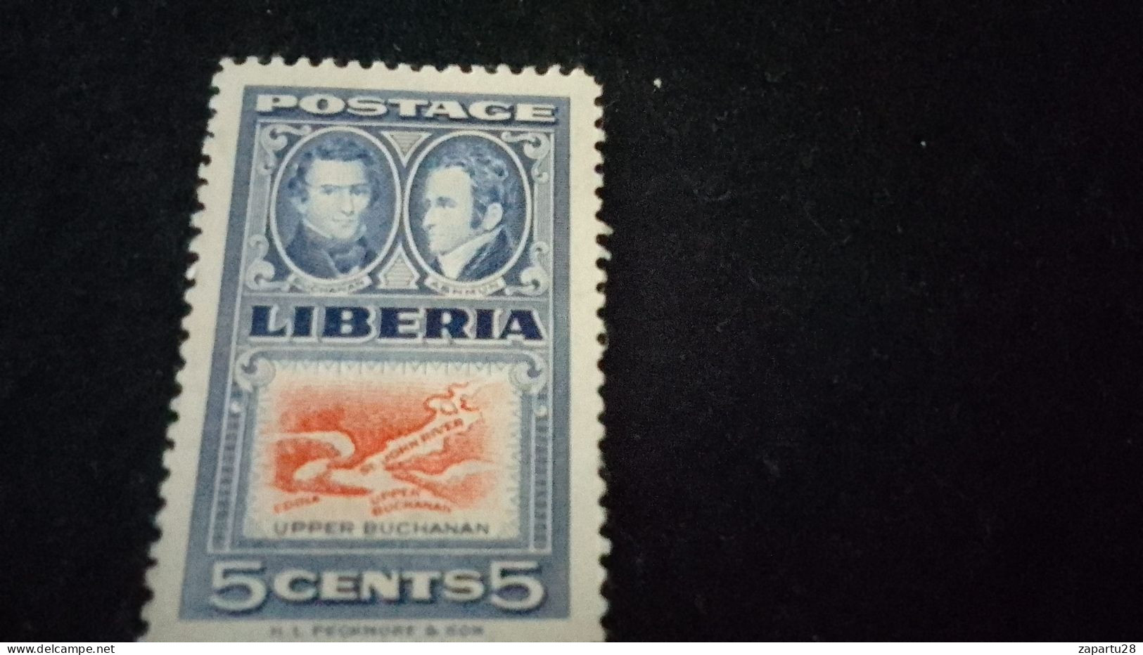 LİBERYA--1945-55   5C      DAMGAsız - Liberia