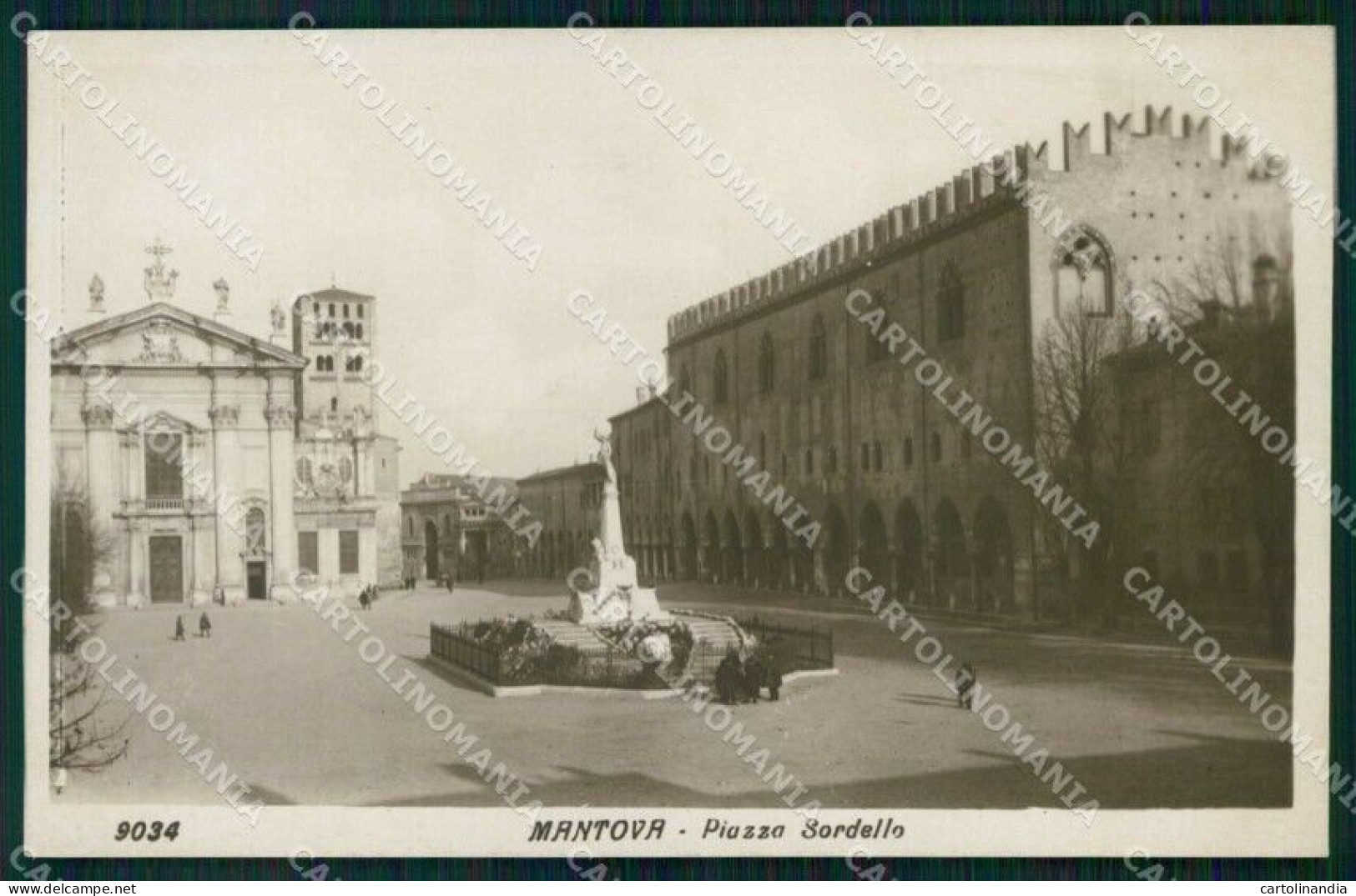 Mantova Città Piazza Sordello Foto Cartolina RB8794 - Mantova