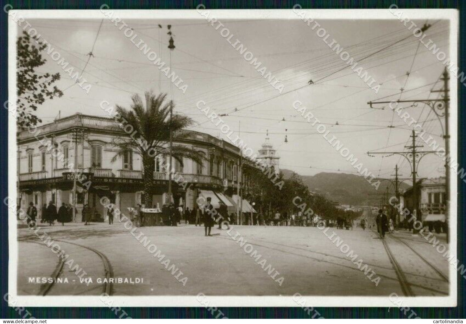 Messina Città Via Garibaldi Foto Cartolina RB9060 - Messina