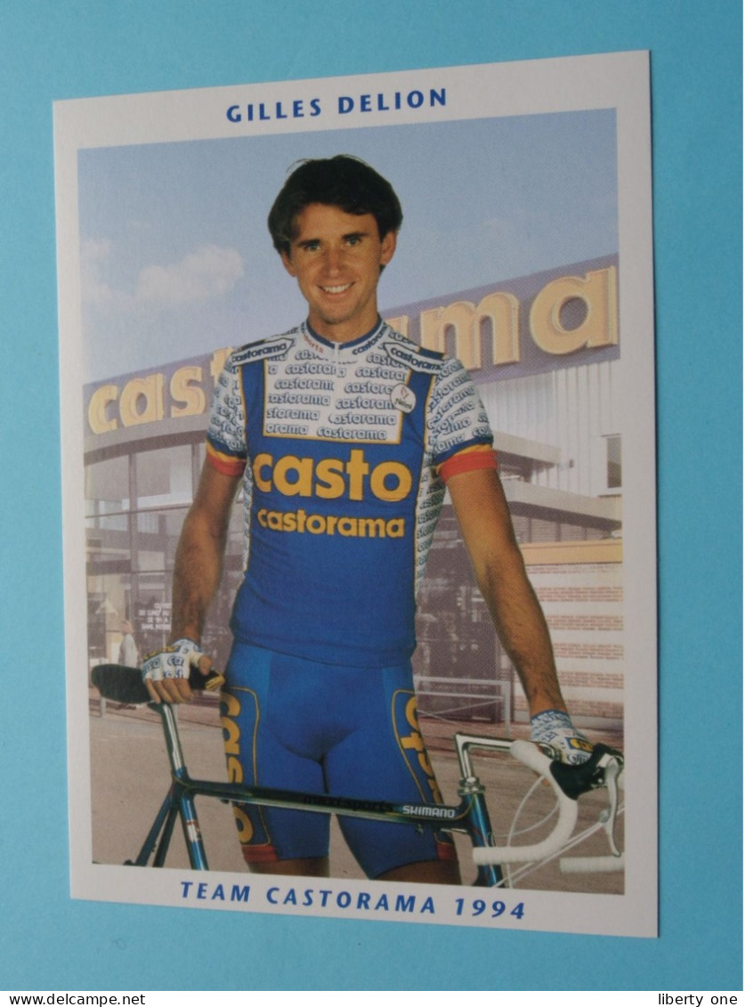 Gilles DELION > Team CASTORAMA 1994 ( Zie / Voir SCANS ) Nieuw ! - Wielrennen