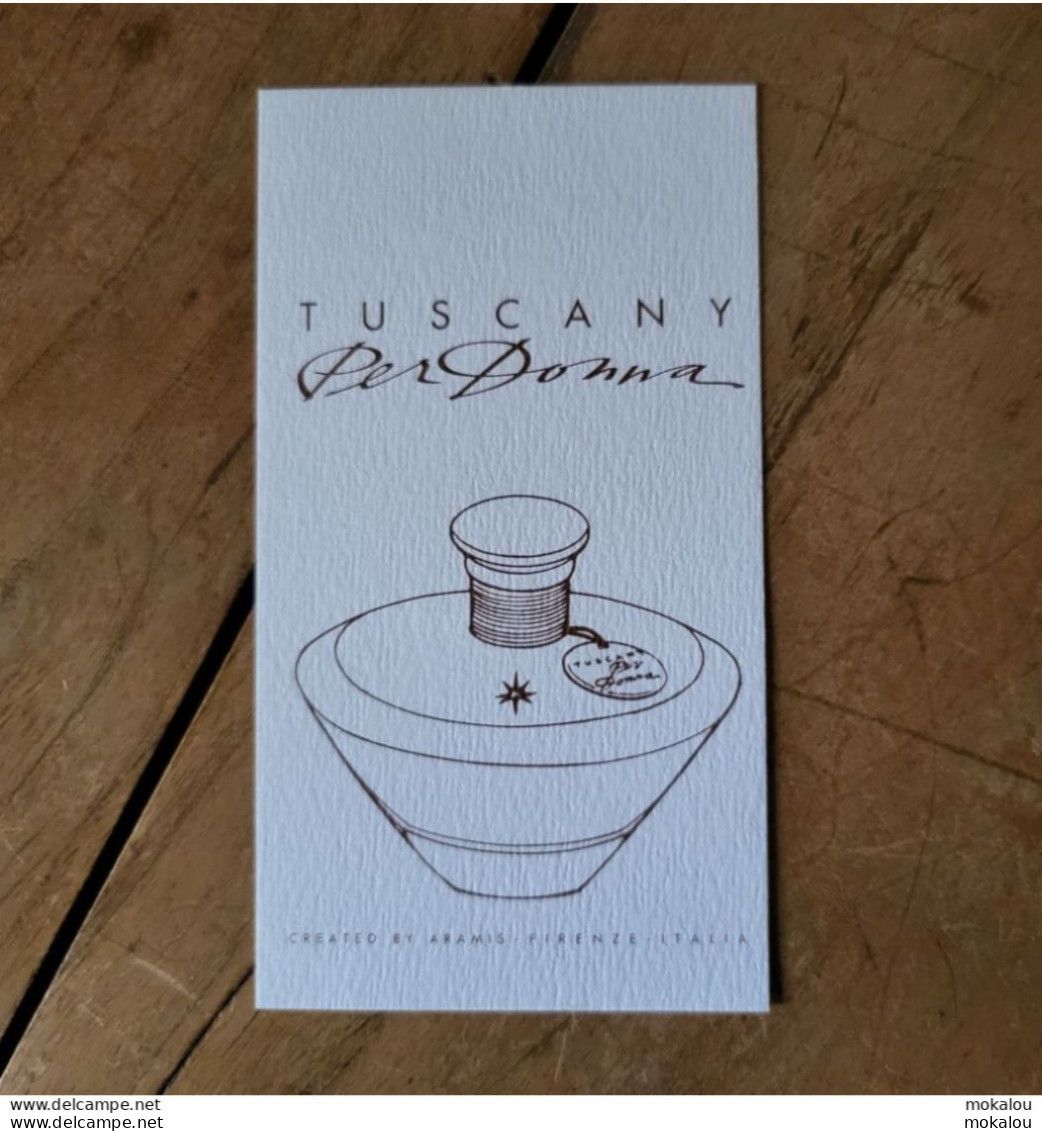 Carte Aramis Tuscany Per Donna - Profumeria Moderna (a Partire Dal 1961)