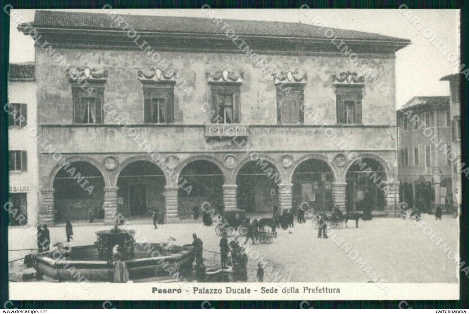 Pesaro Città Palazzo Ducale Sede Della Prefettura Cartolina RB9922 - Pesaro