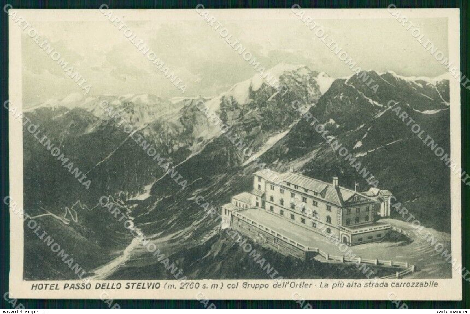 Sondrio Bormio Hotel Passo Dello Stelvio Cartolina RT0032 - Sondrio