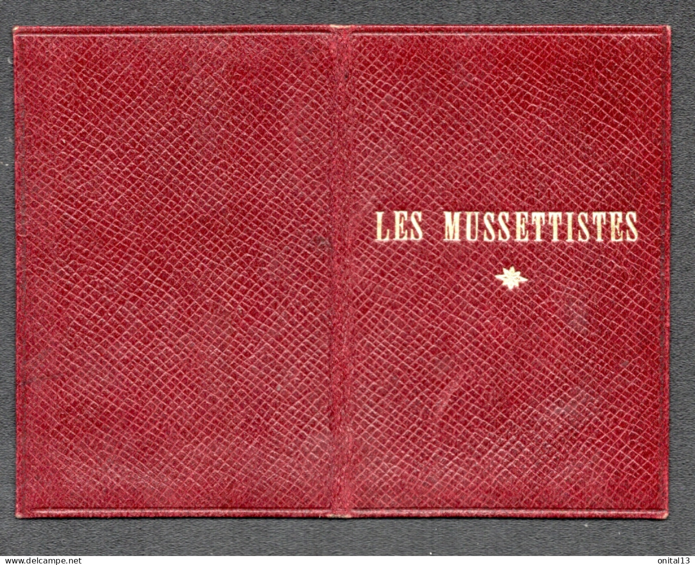 CARTE MEMBRE SOCIETE LITTERAIRE LES MUSSETISTES / ALFRED DE MUSSET POETES LYRIQUES / RAVIN ALFRED  F137 - Historische Dokumente