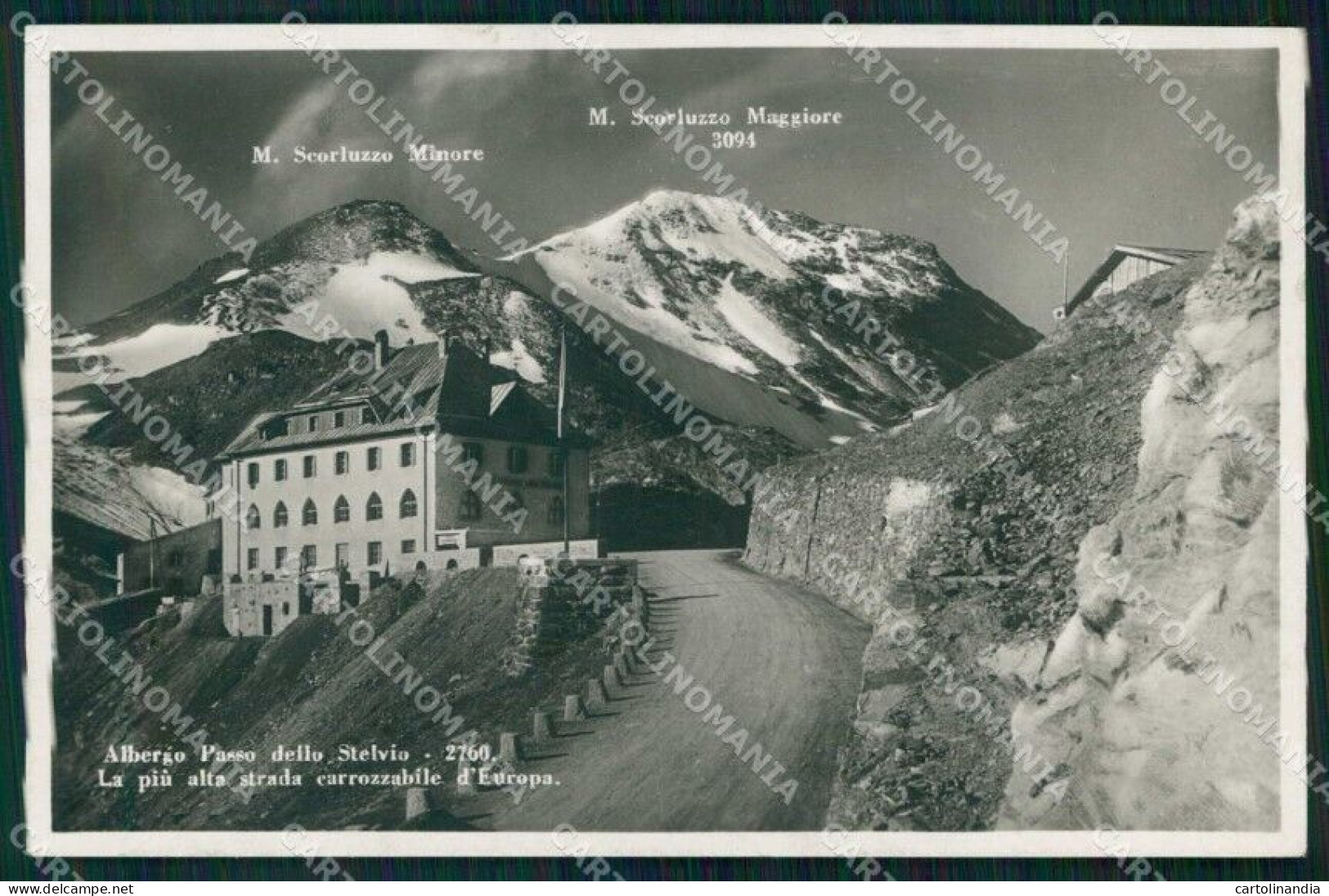 Sondrio Bormio Hotel Passo Dello Stelvio Foto Cartolina RT0028 - Sondrio