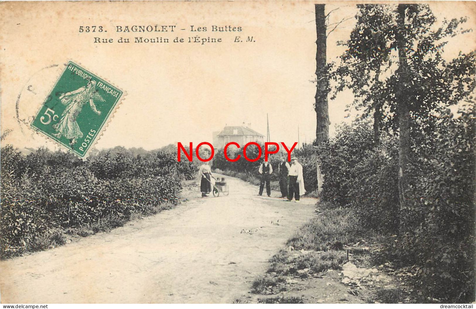 RARE 93 BAGNOLET. Les Buttes Rue Du Moulin De L'Epine Vers 1912... - Bagnolet