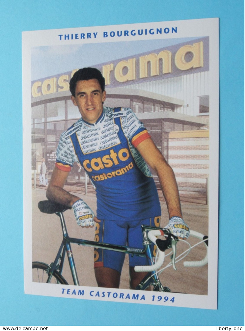 Thierry BOURGUIGNON > Team CASTORAMA 1994 ( Zie / Voir SCANS ) Nieuw ! - Radsport