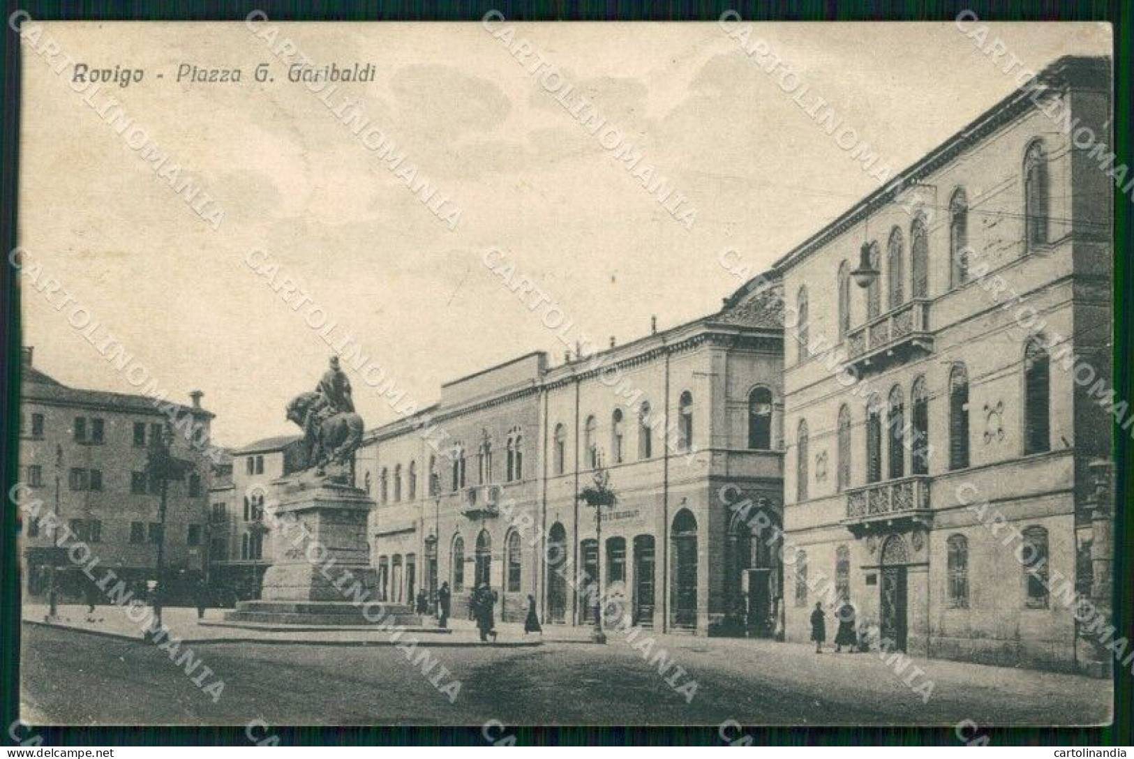 Rovigo Città Piazza Giuseppe Garibaldi Cartolina RT0567 - Rovigo