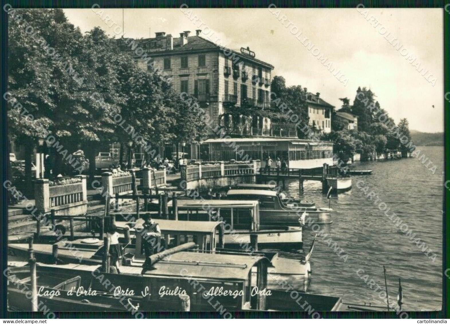 Novara Orta San Giulio Barche Foto FG Cartolina ZK4079 - Novara