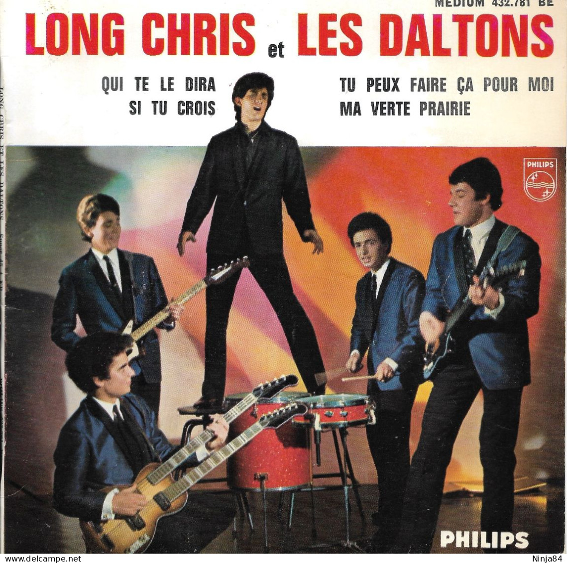 EP 45 RPM (7") Long Chris " Ma Verte Prairie " - Otros - Canción Francesa