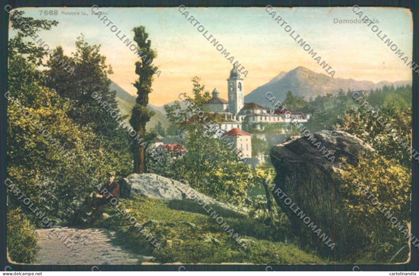 Verbania Domodossola STRAPPINI PIEGHINE Cartolina ZQ5923 - Verbania