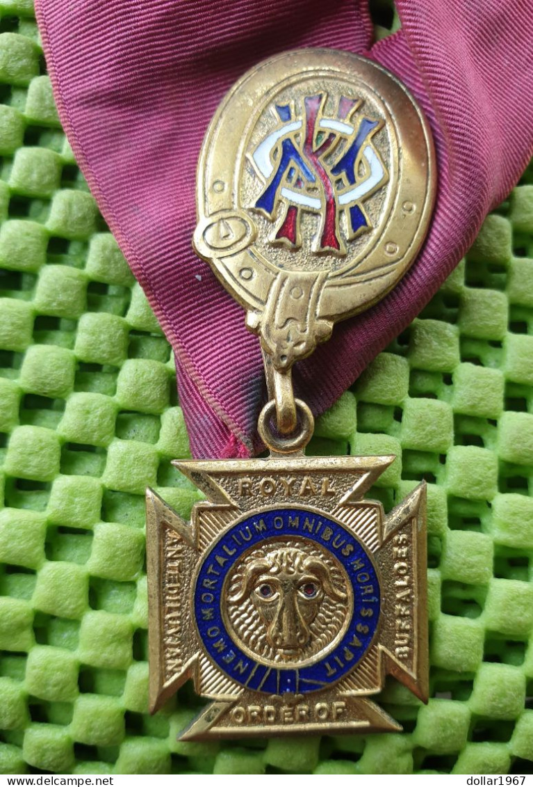 Medaile  :  Vintage : Royal Order Of The Buffaloes - 1945 - 1956- 1962 -  Original Foto  !!  Medallion  V.K - Sonstige & Ohne Zuordnung