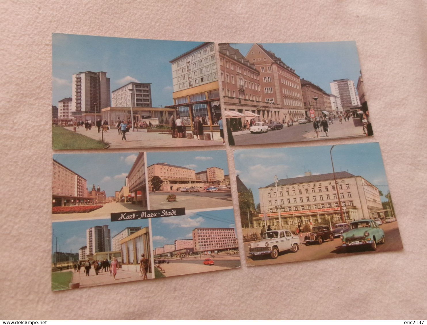 LOT DE 4 CARTES KARL-MARX-STADT.. (vente 2.00) - Chemnitz (Karl-Marx-Stadt 1953-1990)