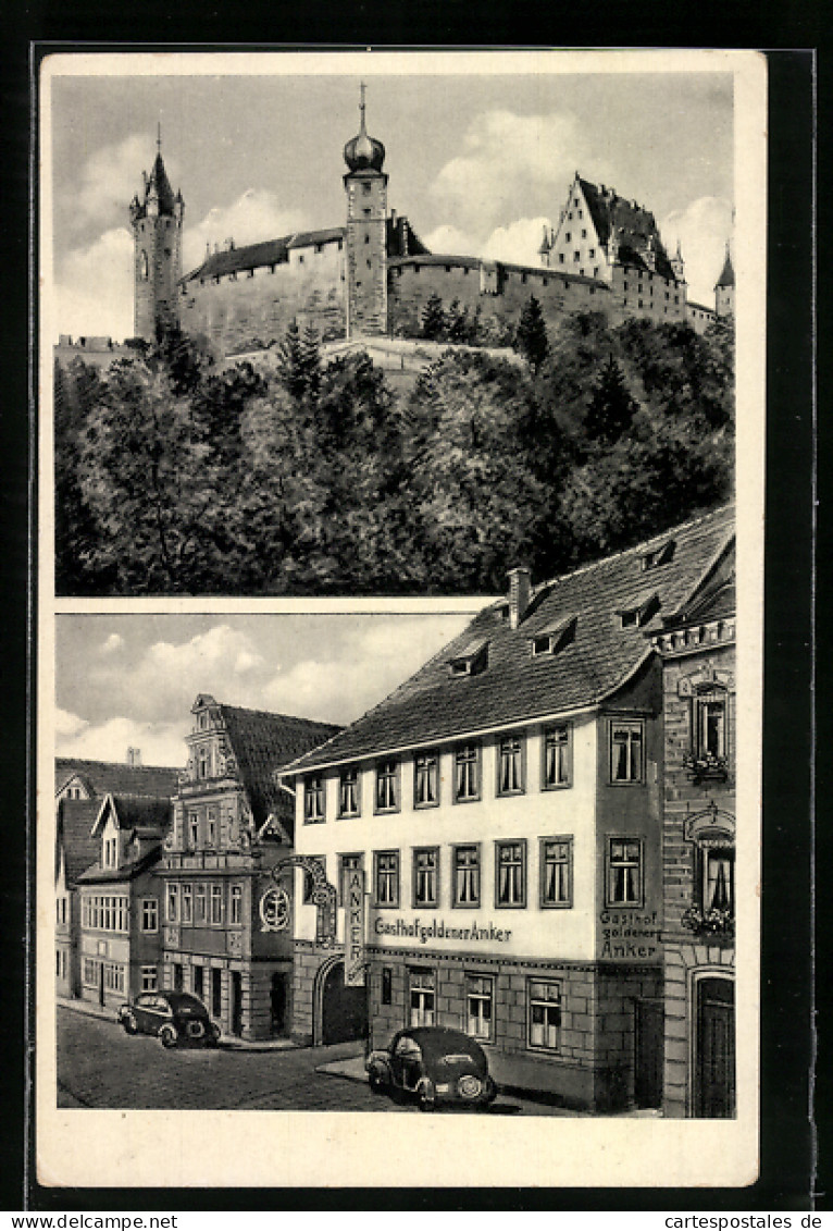 AK Coburg, Hotel Und Gasthof Goldener Anker, Rosengasse 14  - Coburg